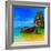 Summer Beach Tropical Landscape-SergWSQ-Framed Photographic Print