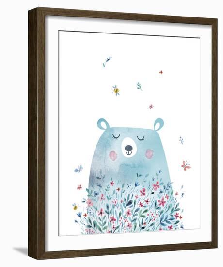 Summer Bear-Clara Wells-Framed Giclee Print