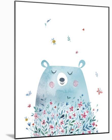 Summer Bear-Clara Wells-Mounted Giclee Print