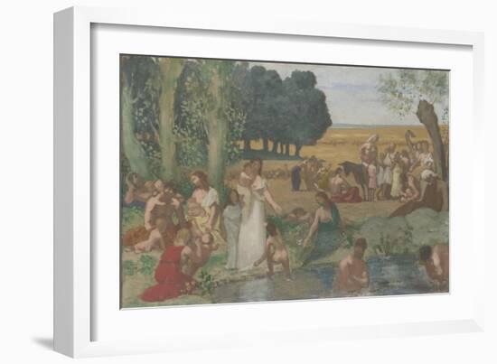 Summer, before 1873-Pierre Cécil Puvis de Chavannes-Framed Giclee Print