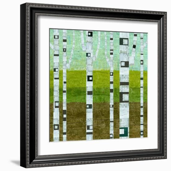 Summer Birches-Michelle Calkins-Framed Art Print