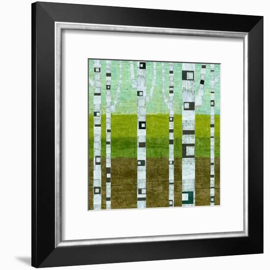 Summer Birches-Michelle Calkins-Framed Art Print