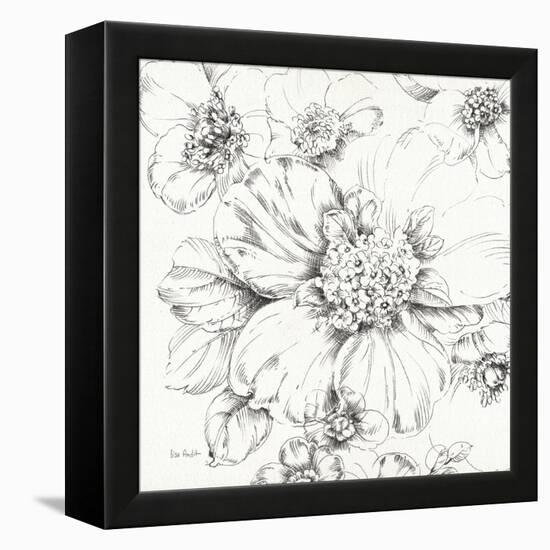 Summer Bloom III BW-Lisa Audit-Framed Stretched Canvas