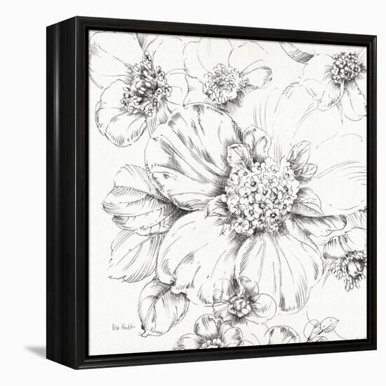 Summer Bloom III BW-Lisa Audit-Framed Stretched Canvas