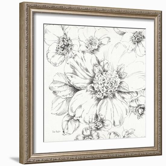 Summer Bloom III BW-Lisa Audit-Framed Premium Giclee Print