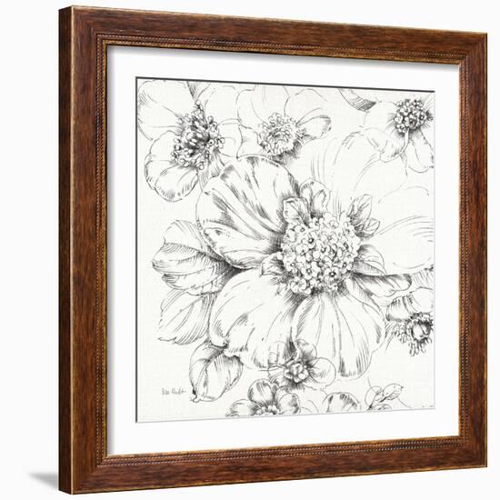 Summer Bloom III BW-Lisa Audit-Framed Premium Giclee Print