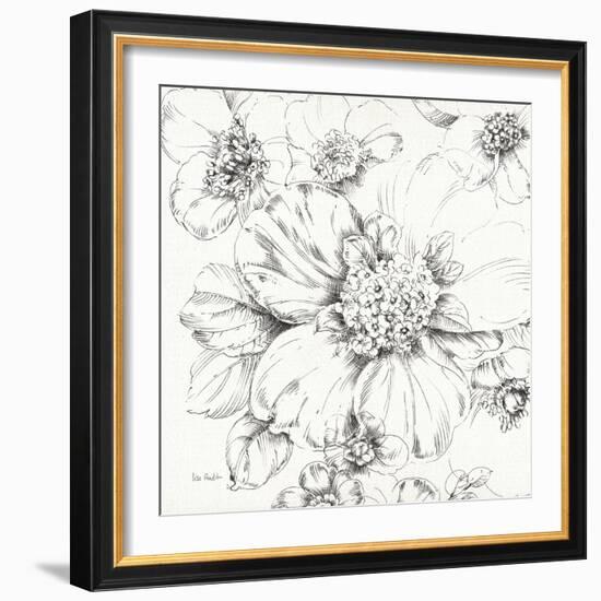 Summer Bloom III BW-Lisa Audit-Framed Premium Giclee Print