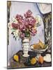 Summer Blossom and a Bowl of Fruit, with a Cup and Saucer-George Leslie Hunter-Mounted Giclee Print