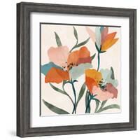 Summer Bouquet-Nina Blue-Framed Art Print