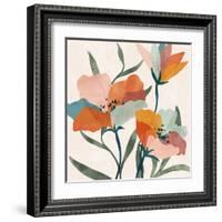 Summer Bouquet-Nina Blue-Framed Art Print