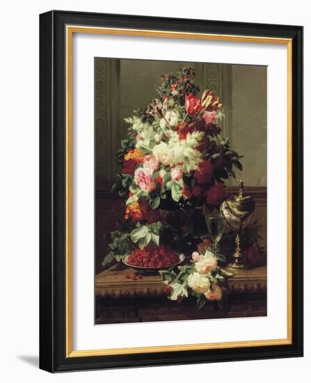 Summer Buffet II-Jean Baptiste Robie-Framed Premium Giclee Print