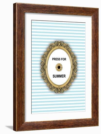 Summer Button-Martina Pavlova-Framed Art Print