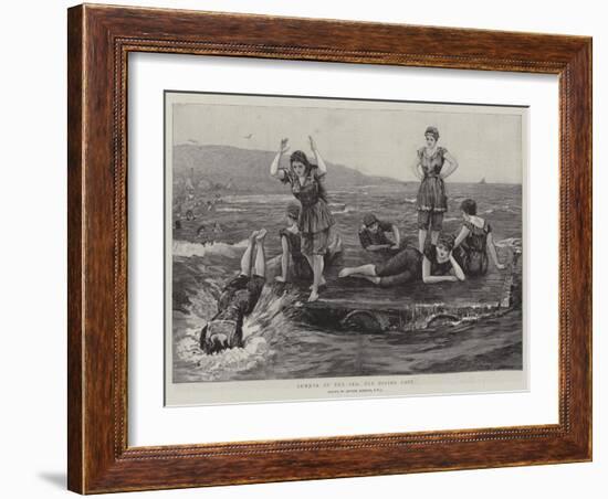 Summer by the Sea, the Diving Raft-Arthur Hopkins-Framed Giclee Print