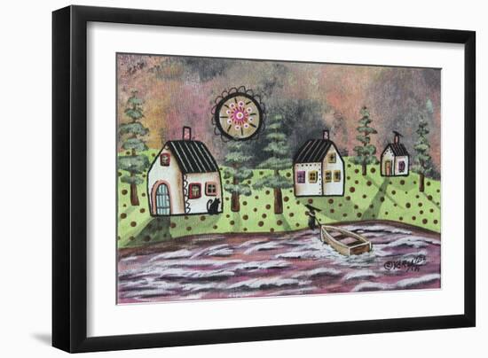 Summer Cabins-Karla Gerard-Framed Giclee Print