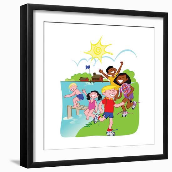 Summer Camp - Jack & Jill-null-Framed Giclee Print