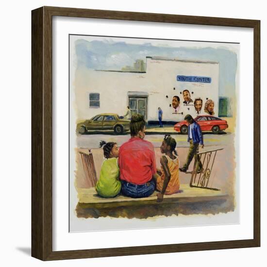 Summer City Stoop, 2000-Colin Bootman-Framed Giclee Print