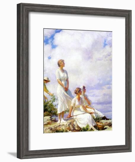 Summer Clouds, 1917-Charles Courtney Curran-Framed Giclee Print