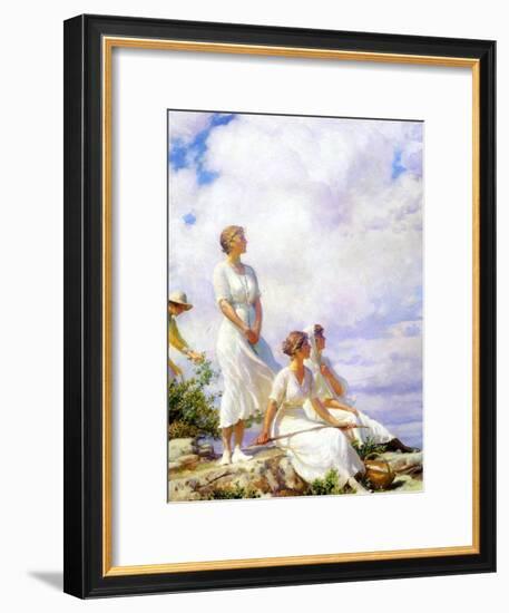 Summer Clouds, 1917-Charles Courtney Curran-Framed Giclee Print