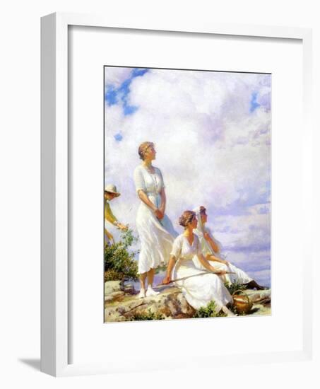 Summer Clouds, 1917-Charles Courtney Curran-Framed Giclee Print