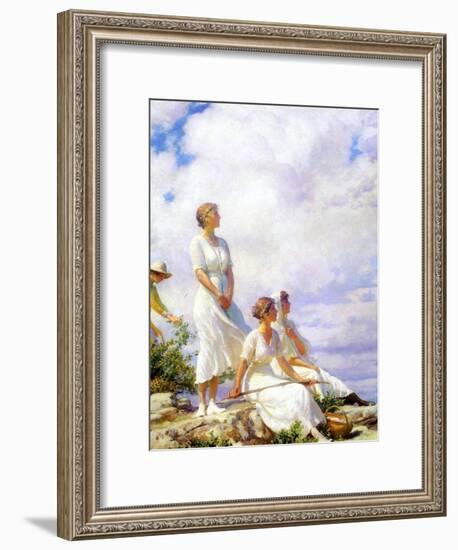 Summer Clouds, 1917-Charles Courtney Curran-Framed Giclee Print