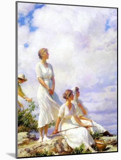 Summer Clouds, 1917-Charles Courtney Curran-Mounted Giclee Print