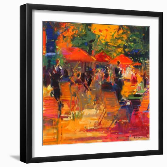 Summer Cocktails-Peter Graham-Framed Premium Giclee Print