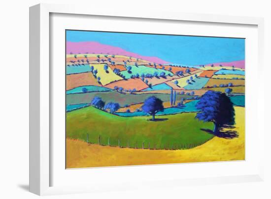 Summer Coombe, 2021 (acrylic on board)-Paul Powis-Framed Giclee Print