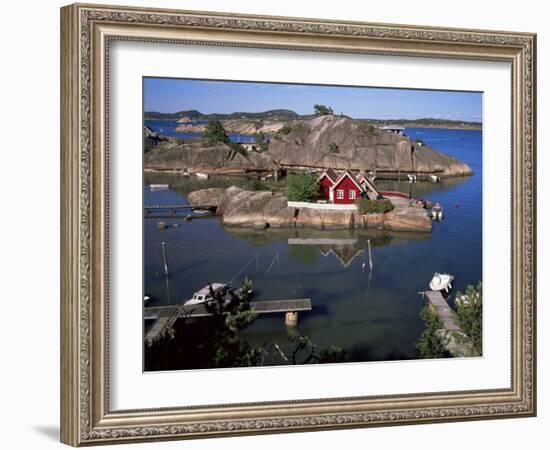 Summer Cottage on the West Side of Sandefjordsfjord, Vestfold, Norway, Scandinavia-Kim Hart-Framed Photographic Print