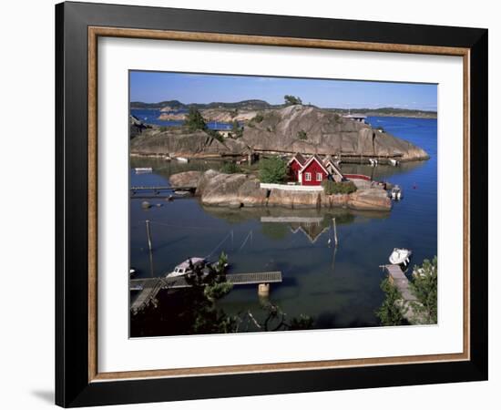 Summer Cottage on the West Side of Sandefjordsfjord, Vestfold, Norway, Scandinavia-Kim Hart-Framed Photographic Print