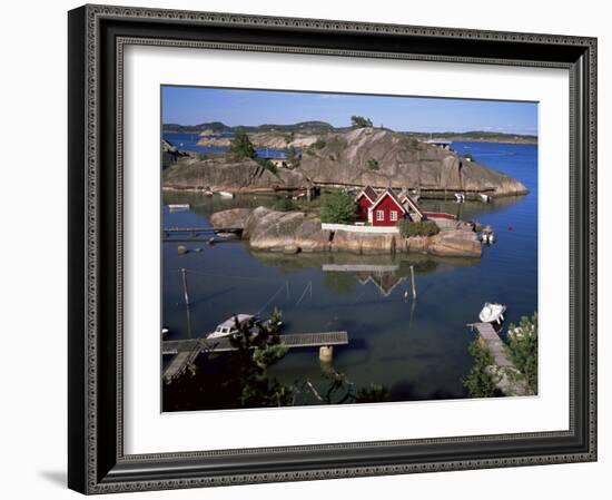 Summer Cottage on the West Side of Sandefjordsfjord, Vestfold, Norway, Scandinavia-Kim Hart-Framed Photographic Print