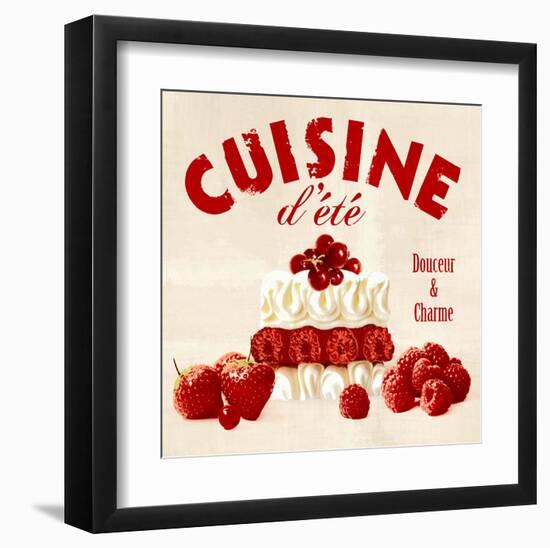 Summer cuisine cake-Galith Sultan-Framed Art Print