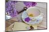 Summer Cup of Tea with Lilac-neirfy-Mounted Photographic Print