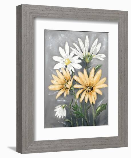 Summer Daisies II-Jade Reynolds-Framed Premium Giclee Print