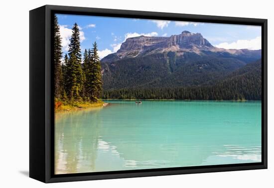 Summer Day at Emerald Lake, Canada-George Oze-Framed Premier Image Canvas