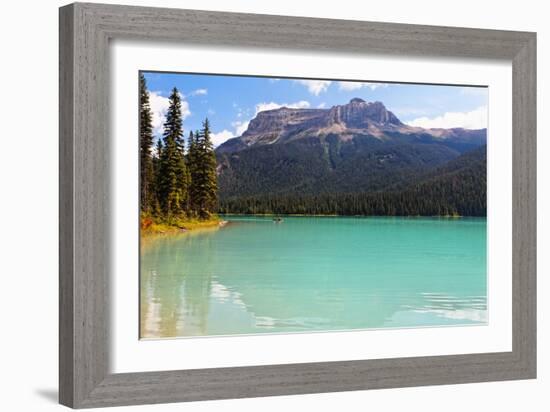 Summer Day at Emerald Lake, Canada-George Oze-Framed Photographic Print