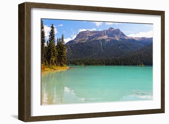 Summer Day at Emerald Lake, Canada-George Oze-Framed Photographic Print