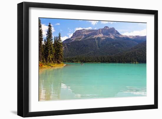 Summer Day at Emerald Lake, Canada-George Oze-Framed Photographic Print