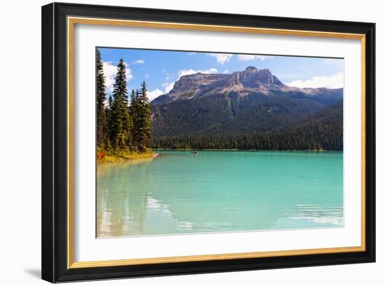 Summer Day at Emerald Lake, Canada-George Oze-Framed Photographic Print