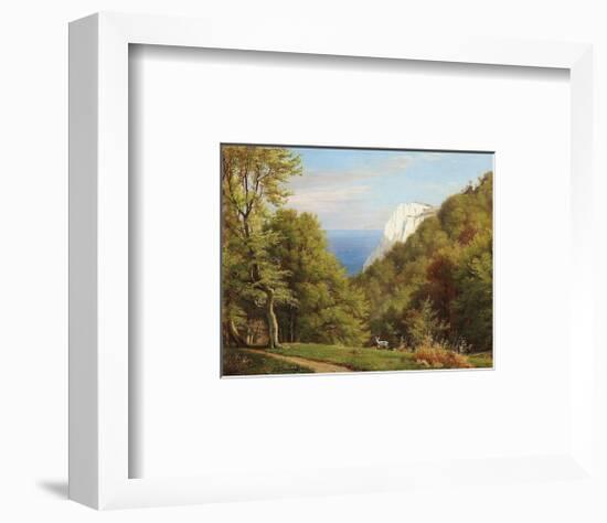 Summer Day At Moens Klint, Denmark-Carl Frederic Aagaard-Framed Premium Giclee Print