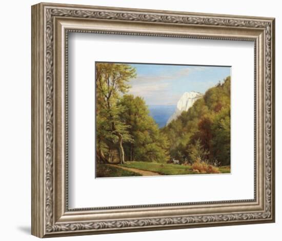 Summer Day At Moens Klint, Denmark-Carl Frederic Aagaard-Framed Premium Giclee Print