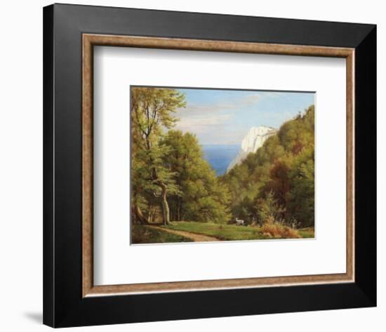 Summer Day At Moens Klint, Denmark-Carl Frederic Aagaard-Framed Premium Giclee Print