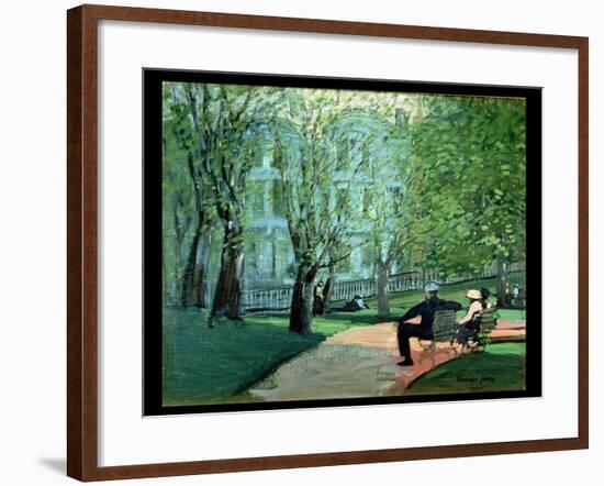 Summer Day, Boston Public Garden, c.1923-George Luks-Framed Giclee Print