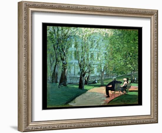 Summer Day, Boston Public Garden, c.1923-George Luks-Framed Giclee Print