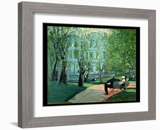 Summer Day, Boston Public Garden, c.1923-George Luks-Framed Giclee Print