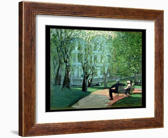 Summer Day, Boston Public Garden, c.1923-George Luks-Framed Giclee Print