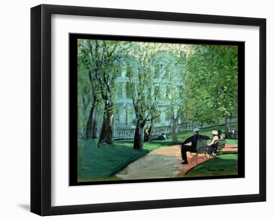 Summer Day, Boston Public Garden, c.1923-George Luks-Framed Giclee Print