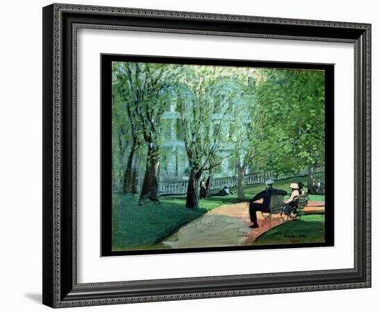 Summer Day, Boston Public Garden, c.1923-George Luks-Framed Giclee Print