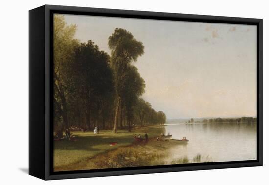 Summer Day on Conesus Lake, 1870-John Frederick Kensett-Framed Premier Image Canvas