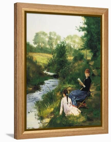 Summer Day-Charles Baugniet-Framed Premier Image Canvas