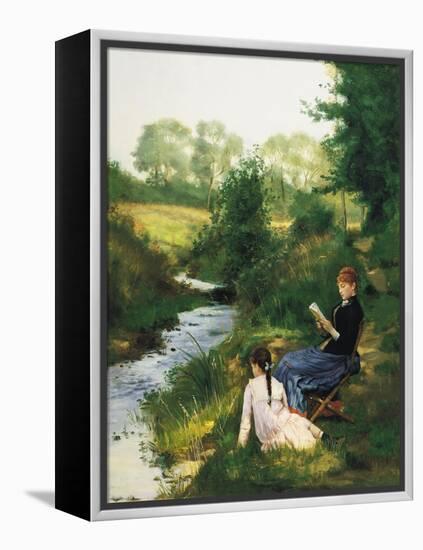 Summer Day-Charles Baugniet-Framed Premier Image Canvas